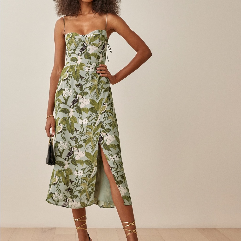 NWT Reformation Kourtney Dress - Tropical print - sz 12